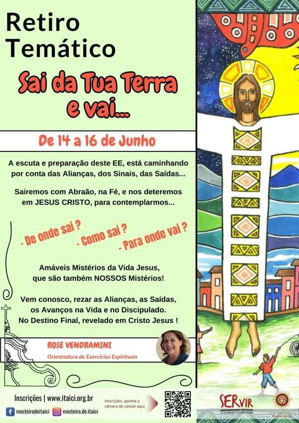 Retiro Temático: Sai da tua terra, e vai - De 14 a 16/06/2024 - Rose Vendramini